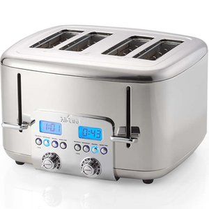 NIB All-Clad ® 4-Slice Stainless Steel Toaster